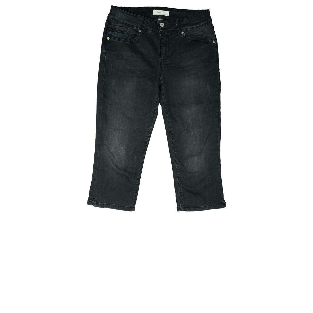 Street One Denim Jeans 3/4 Hose Stretch Capri Bermuda Short 38 W30