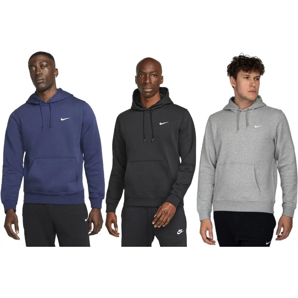 Nike Men's Hoodie NSW Sportswear Long Sleeve Swoosh Logo Athletic Sweatshirt