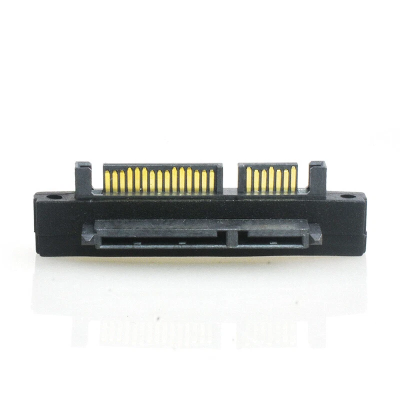 SATA 22Pin 7+15 Pin Male / Female Extension Convertor Straight / Bend Adapter - Image 3 of 4