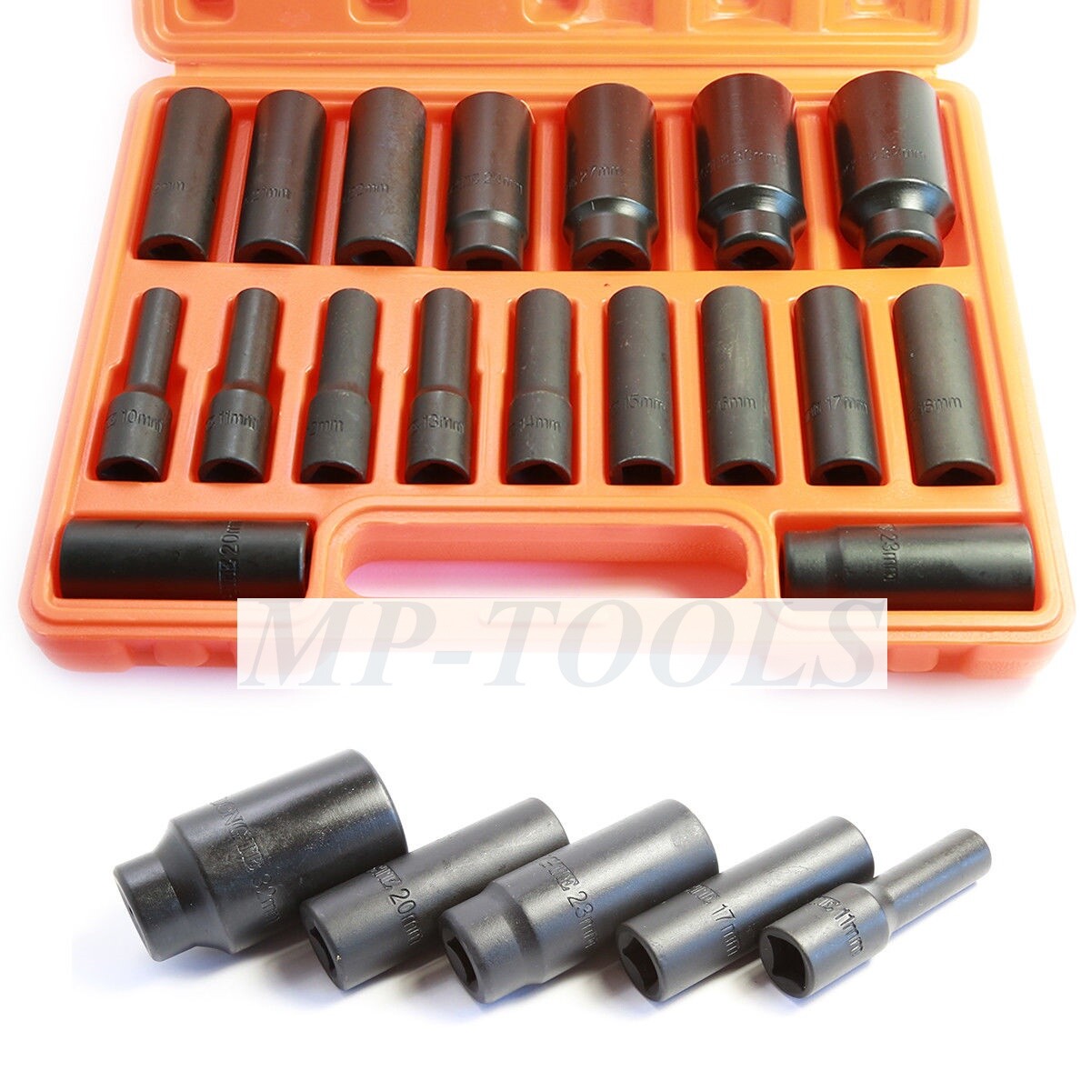 Set 18 Bussole 1/2 per Pistola Avvitatore 10-32mm | Mai più Bulloni Bloccati