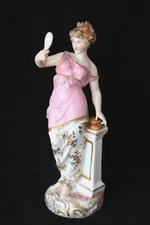 Antique Old Paris Porcelain Eugene Clauss Boudois & Bloch figurine 1887-1890