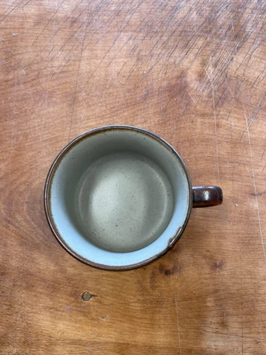 Otagiri Japan HORIZON Soup Mug Thick Rim 2 5/8" Blue Band 1 ea   10 available