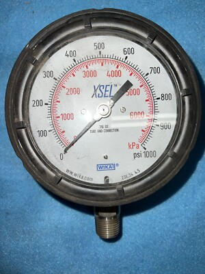 #ad WIKA PRESSURE GAUGE 23X.34 0 1000 PSI 0 7000 KPA RANGE $45.00