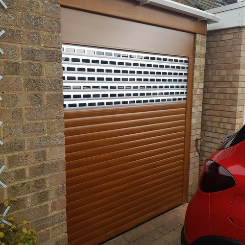 Roller Garage Door electric made to measure 77 mm insulated profiles slats - Picture 11 of 12