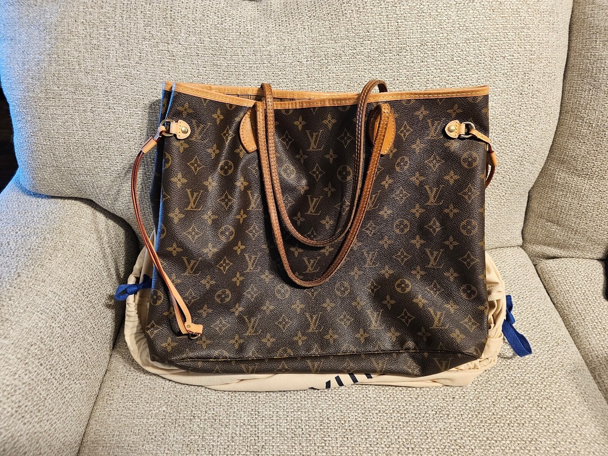 Louis Vuitton Neverfull Monogram Tote GM Brown Canvas for sale