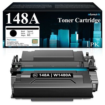 Compatible 148A W1480A Toner (1Black Chip) for HP Pro MFP 4101fdw Printer