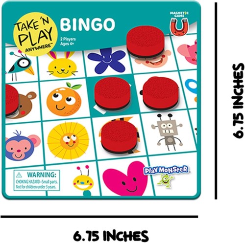 Take 'N Play BINGO - Portable Magnetic Travel Car Game - Kids & Adults - Picture 2 of 5