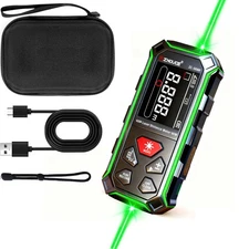 Laser Distance Measuring Tool Rechargeable- Dual Green Laser Rangefinder