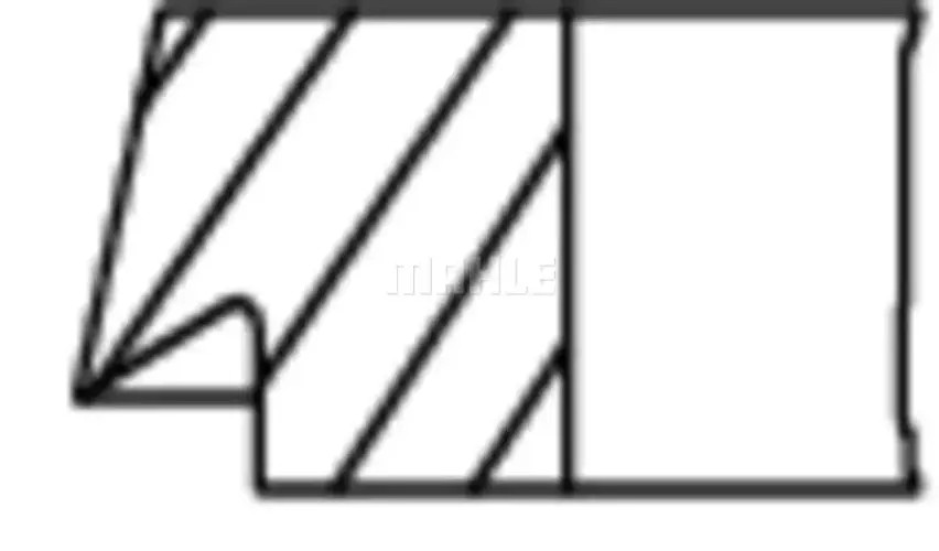 Piston ring set 038 14 N0 MAHLE for VOLVO RENAULT