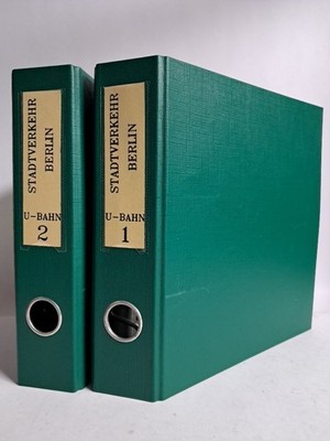 Privatsammlung 2 Ordner Postkarten & Fotos vom Stadtverkehr Berlin: U-Bahn 1+2