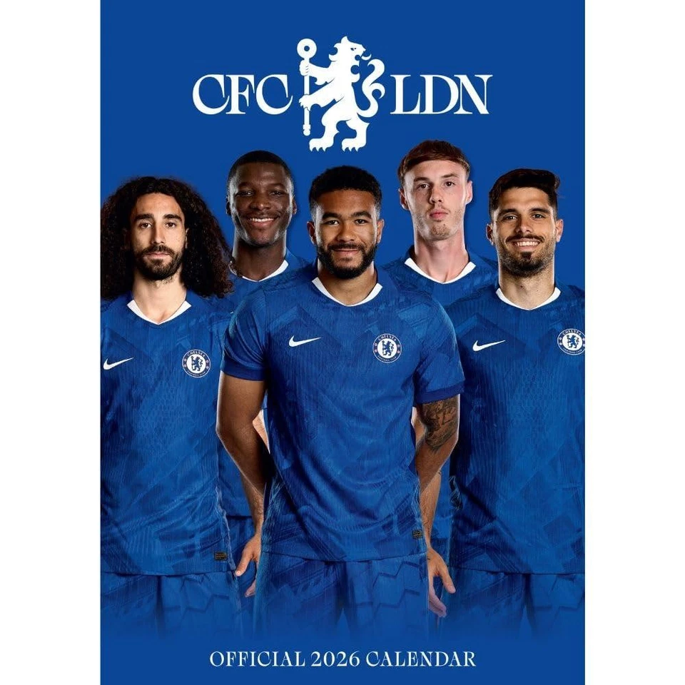 Chelsea FC 2026 A3 Wall Calendar Official