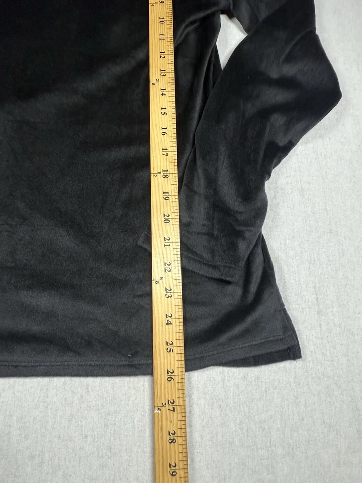 Jessica Simpson Pijama Salón Set XL Negro Felpa Manga Larga Acogedor SUAVE Foto 4 de 4