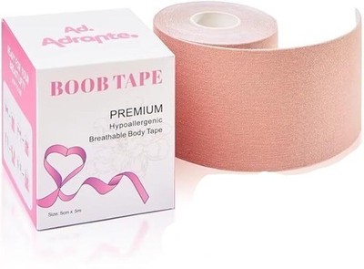 Boob Tape Brustband Boop Tape 5m x 5cm Bruststraffung Brustwarzenabdeckungen 2 Stück