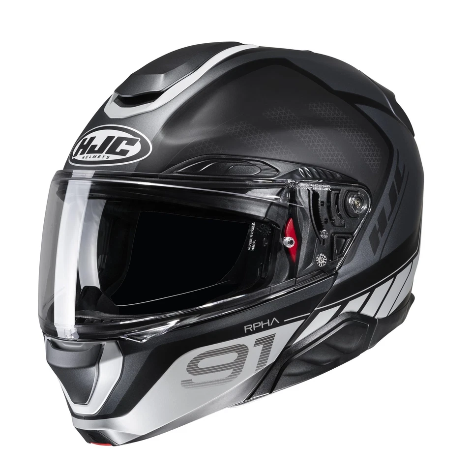 Motorrad HJC RPHA 91 Rafino Klapphelm (schwarzmatt/grau) Gr: L (59) - Bild 1 von 1