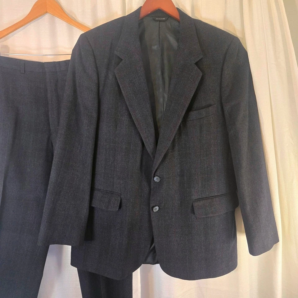 VTG Givenchy Monsieur Worlds Best Wool Suit Charcoal Twill Weave Suit *Unsized* - Image 2 of 4