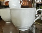 Set Of 5 Vintage Kaiser Romantica All White Ribbed Scalloped 2 7/8" Cups Germany — photo 1