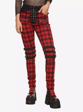 Royal Bones by Tripp Red Plaid Pants,