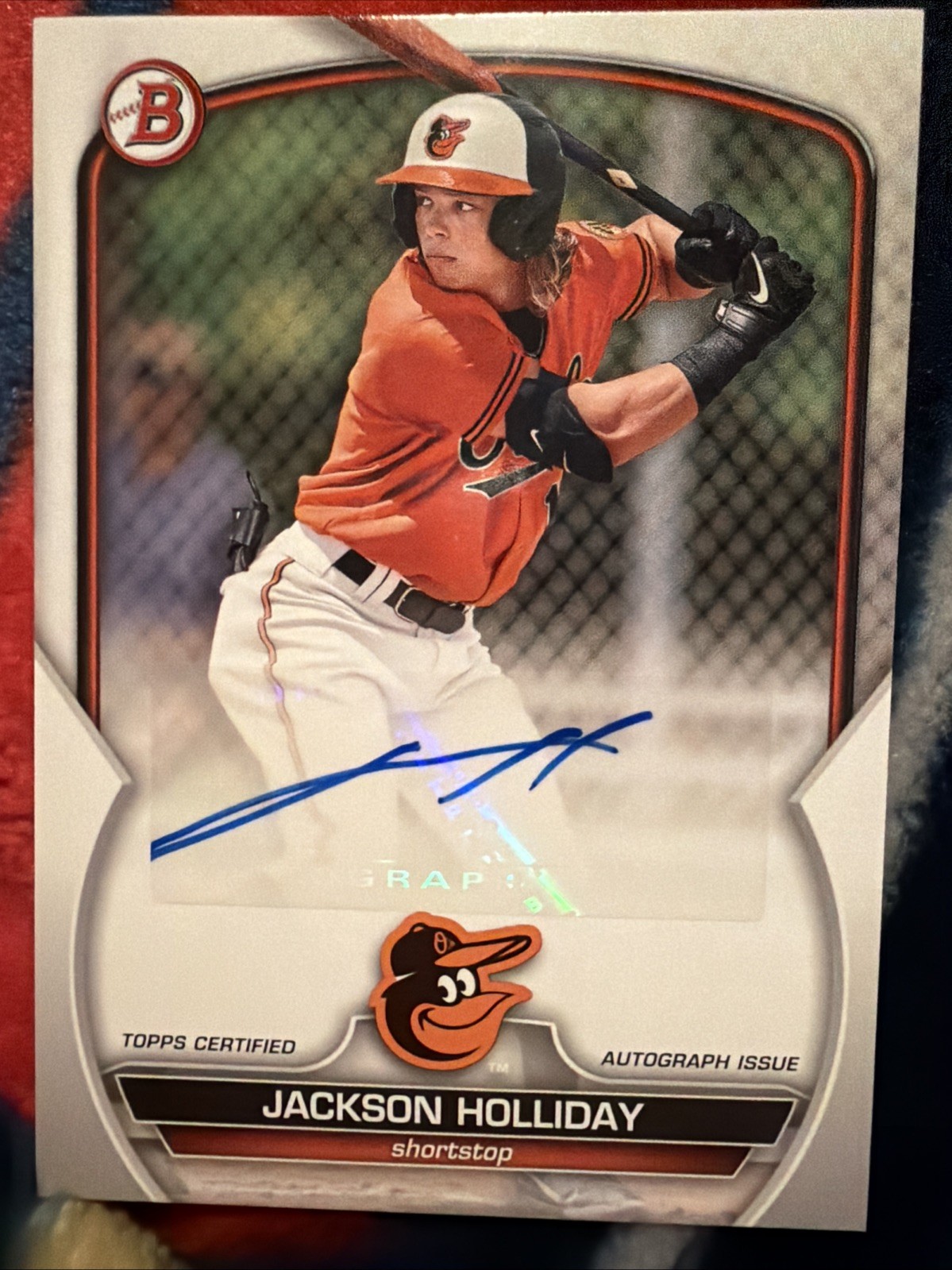 2023 Bowman - Paper Prospect Autographs Jackson Holliday #PPA-JH (AU, RC)
