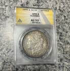 1890 Morgan Silver $1 Dollar ANACS AU53 Details Cleaned Business Strike