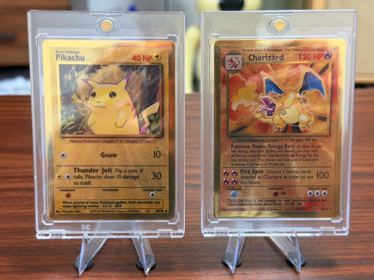 Pikachu Pokémon TCG Metal Individual Collectible Card Game Cards