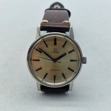 VINTAGE OMEGA GENEVE CAL:601 SILVER DIAL MANUAL WIND MAN'S WATCH / X030