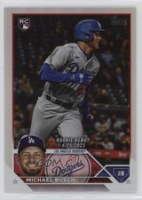 2023 Topps Update Rookie Debut Rainbow Foil Michael Busch #US66 0in6