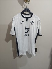 Swansea City AFC 2019/2020 Home Football Shirt Jersey Joma Carroll No.14 White