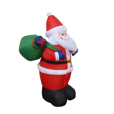 Weihnachten Aufblasbare Dekorationen Im Freien Santa Claus Rucksack 4FT Built CU