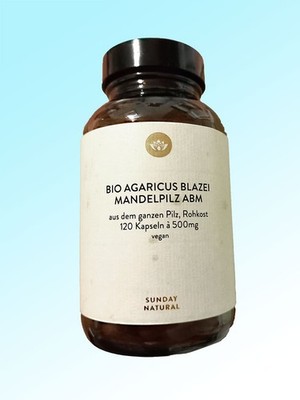 *TOP* BIO Agaricus Blazei Mandelpilz ABM 500 mg Kapseln von sunday natural