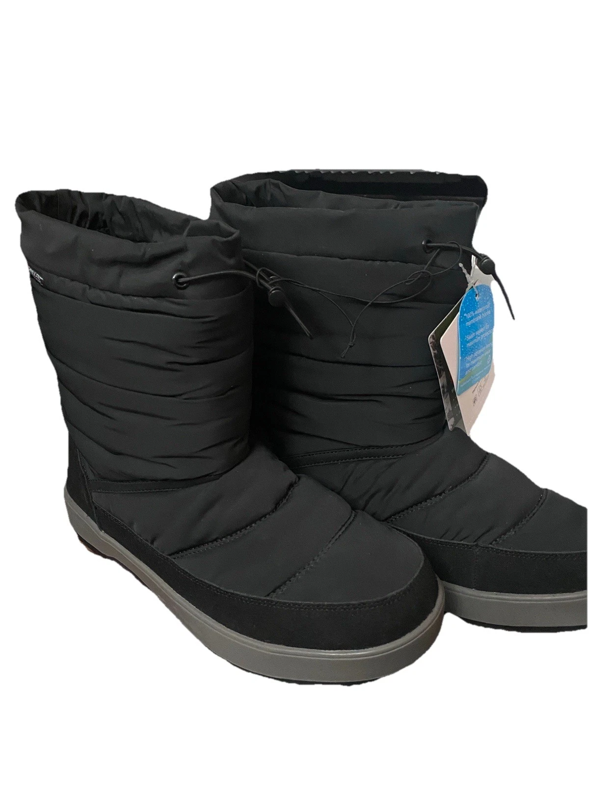 OZARK TRAIL Snow Boots Men's 11 3M Thinsulate Waterproof Puffer Black NEW