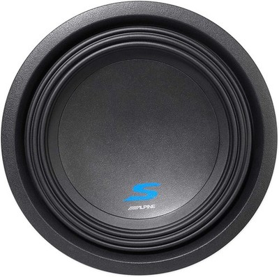 Alpine S-W10D2 Car Subwoofer 1800W Max (600W RMS) 10'' S-Series Dual 2 Ohm Car