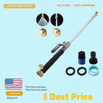 #ad Upgraded Hydro Jet Garden Hose Wand High Pressure Washer Tool $59.99