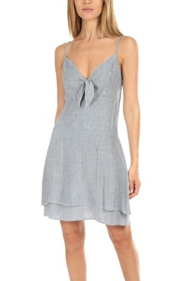 Rails August Dress Indigo Pinstripe Size Large Adjustable Shoulder Straps