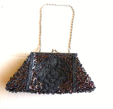 Neiman Marcus Beaded Bag Clutch Purse Chain Strap Wristlet Y2K Retro Fairycore