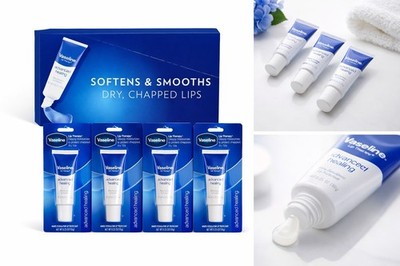 4x Vaseline Lip Therapy Advanced Healing  Lippenbalsam gegen trockene Lippen Neu