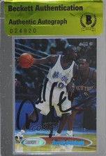 BAS 1998 Topps Stadium Club Darrell Armstrong #126 Beckett Auth Sticker Auto 3c7