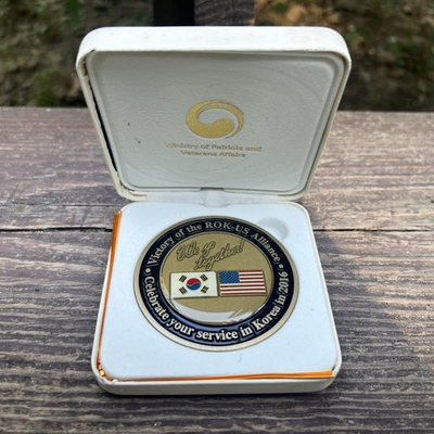 #ad #ad Challenge Coin 2016 Ministry of Patriots amp; Veterans Affairs MPVA ROK US Korea $17.00