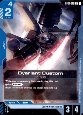 Gundam Newtype Rising GD019 Byarlant Custom - Uncommon