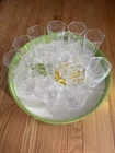 Set of 16  Vintage Tiffany & Co Frank Lloyd Wright 1986 Crystal  Glasses