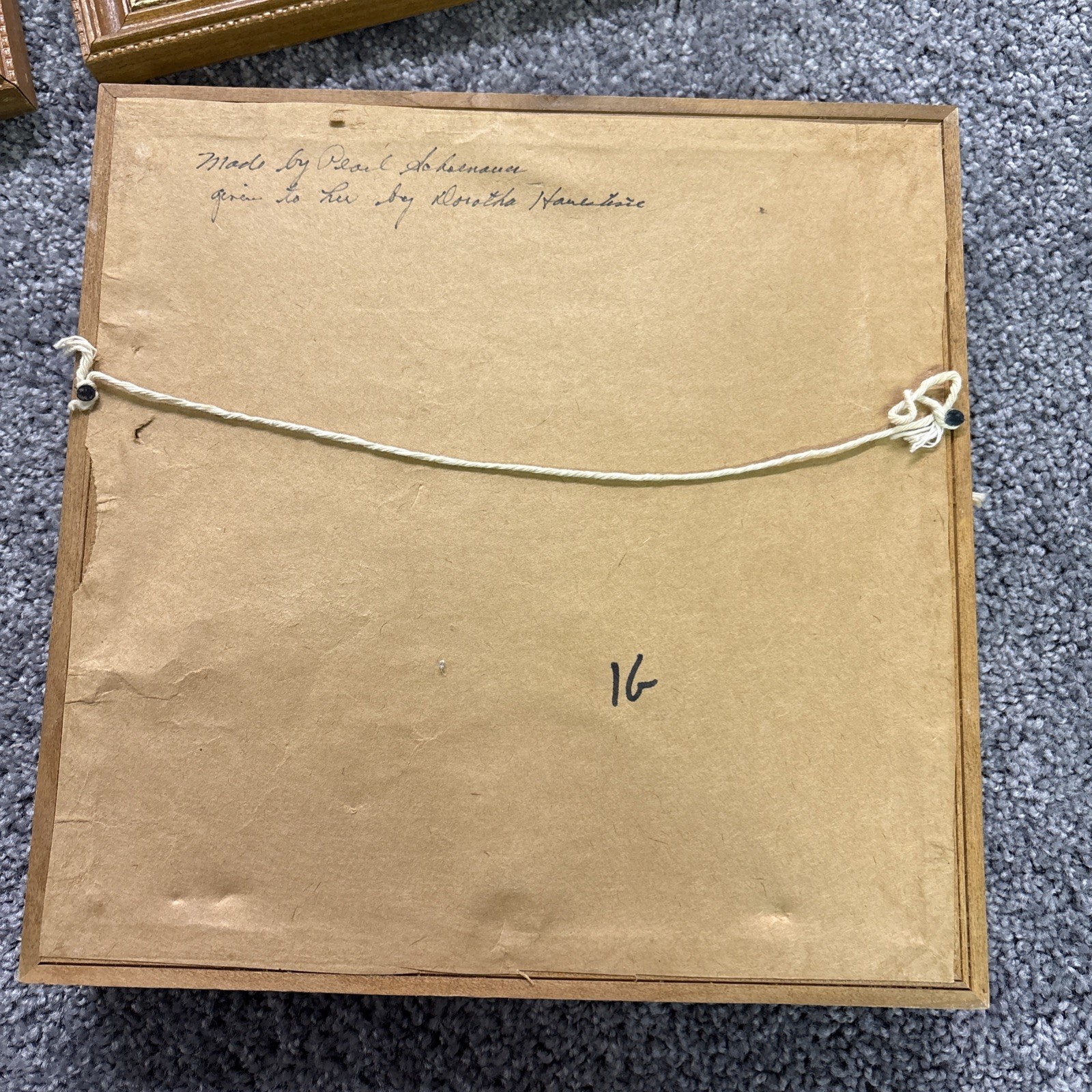 Four Season Needlepoint 11” Framed Pictures Winter Spring Summer Fall Signed