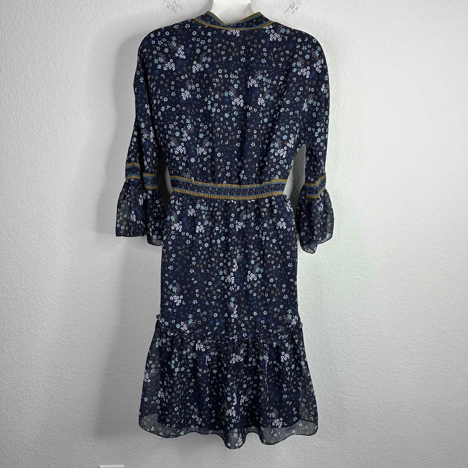 Vestido Chelsea y Violeta Para Mujer XS Azul Floral Cintura Imperio Caprichoso Fairycore Foto 2 de 4