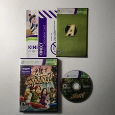 Kinect Adventures Xbox 360 Complete Game Case Manual Sensor Card Disc Tested E R