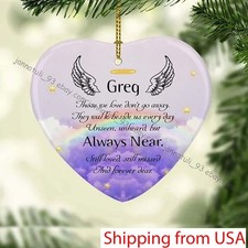 Personalized Memorial Ornaments, In Memory Ornaments, First Christmas In Heav...
