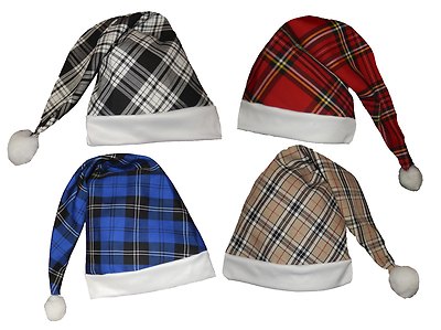 Erwachsene schottischer Clan Tartan langer Hut Robert Burns Story erzählen Nachtkappen