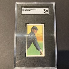 1909-11 T206 Frank Owen CHICAGO AMER. PIEDMONT 150/25 SGC 3 VG