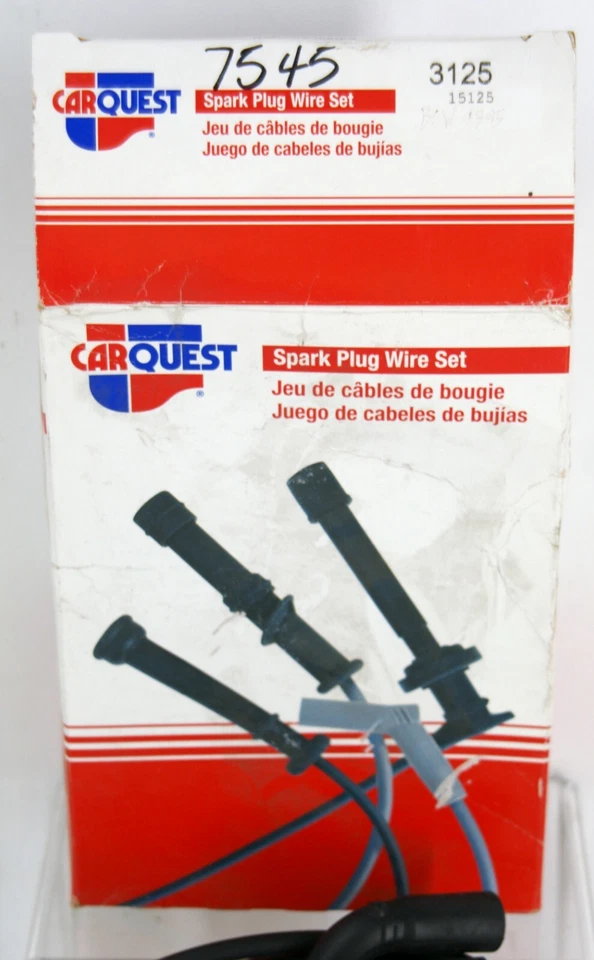 3125 Spark Plug Wire Set CarQuest For Select 95-98 Chevrolet 7545 - Image 2 of 4