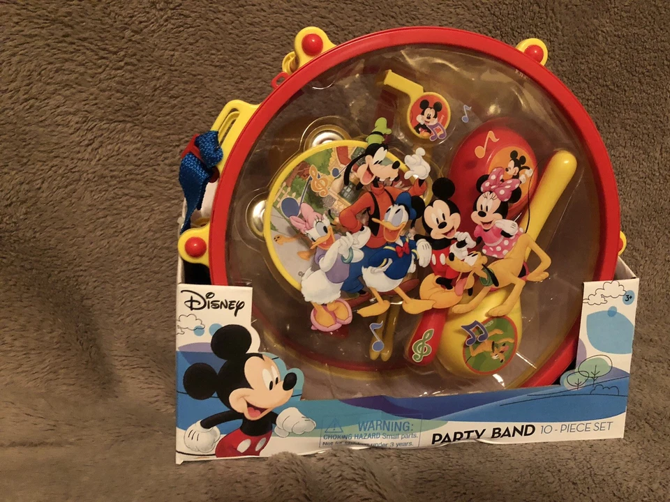 NUEVO ~ Juego de 10 piezas de banda de fiesta de Mickey Mouse de Disney Junior ~ Instrumentos musicales Foto 3 de 4