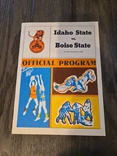 Vintage Rare 1972 Idaho State Vs Boise State Basketball Prgram