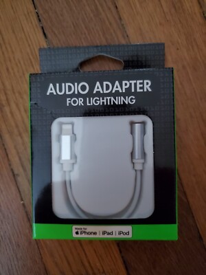Joha Audio Adapter For Lightning For iPhone iPad iPod 3.5mm NEW