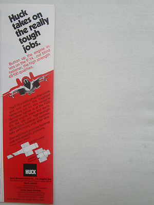 6/1977 PUB HUCK MANUFACTURING GRUMMAN F-14 4B100 BLINDVERSCHLUSS ORIGINAL ANZEIGE